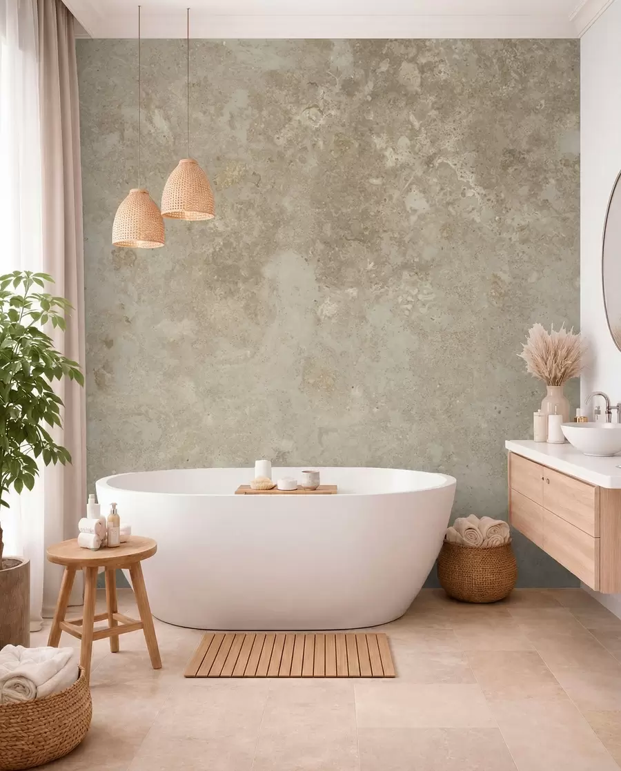 wall murals Mottled Stone in Taupe u94384