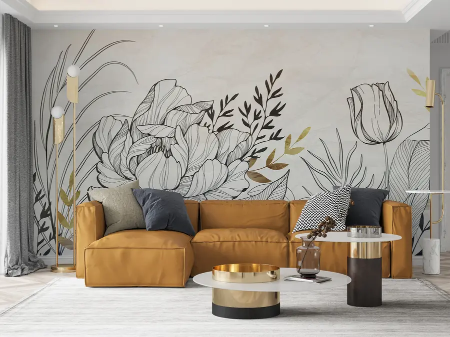 wall murals flower foliage u94307