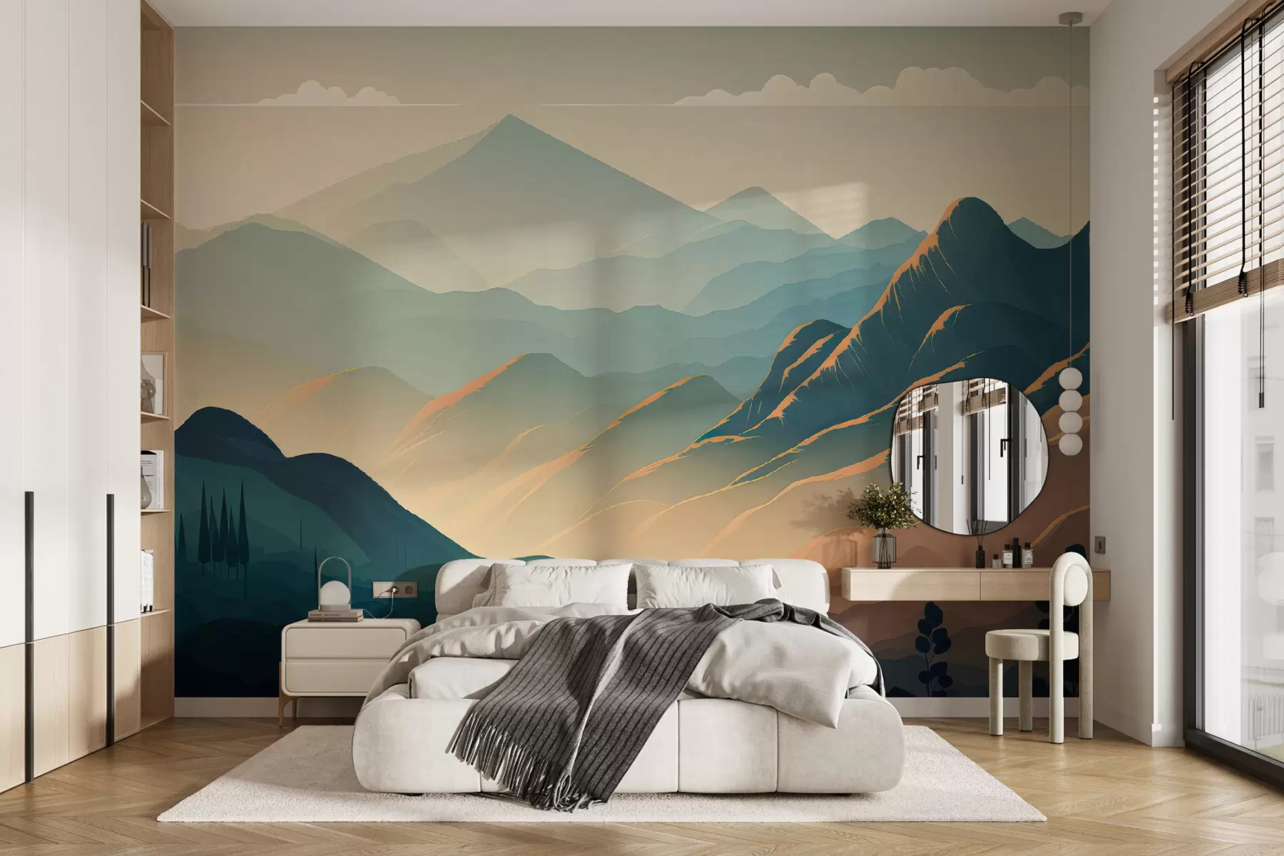 wall murals smoky mountains u94770