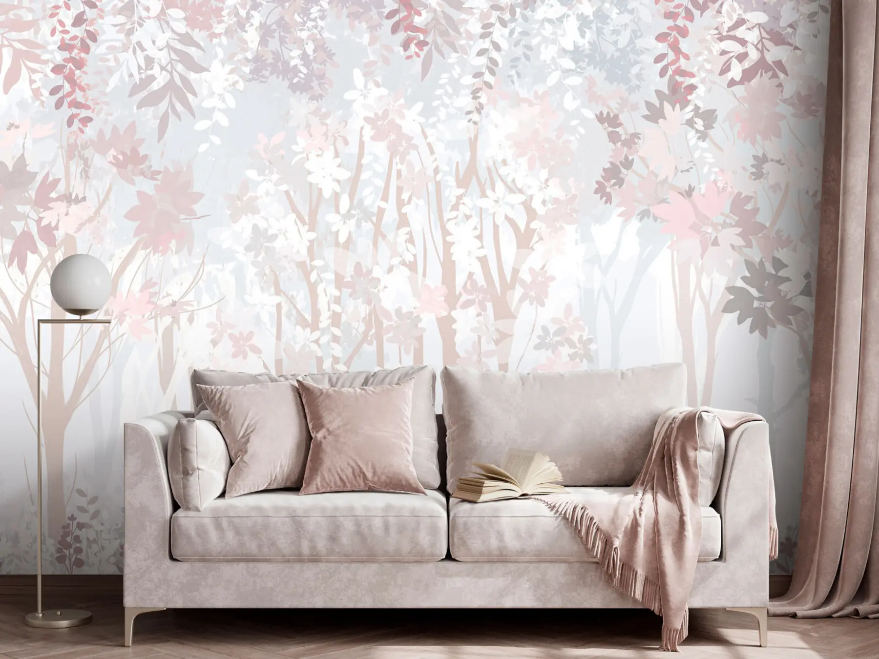 wall murals A fabulous magical forest u94171