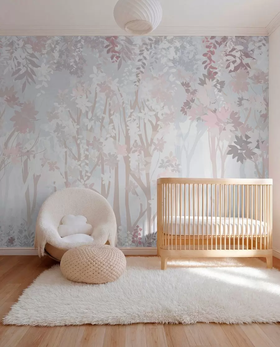 wall murals Lavender Woodland u94171