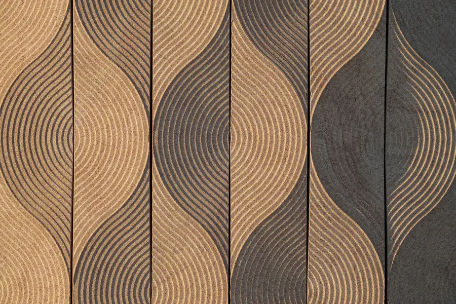 wall murals Waves in an oriental style u75837