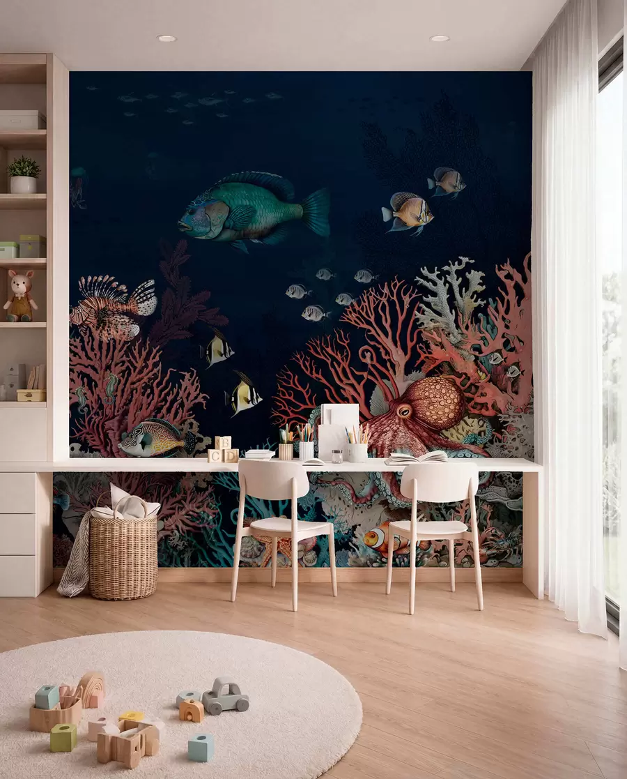 wall murals Life in the Coral Depths u94467