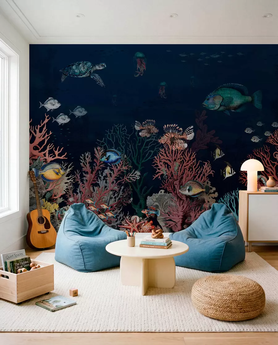wall murals Life in the Coral Depths u94467