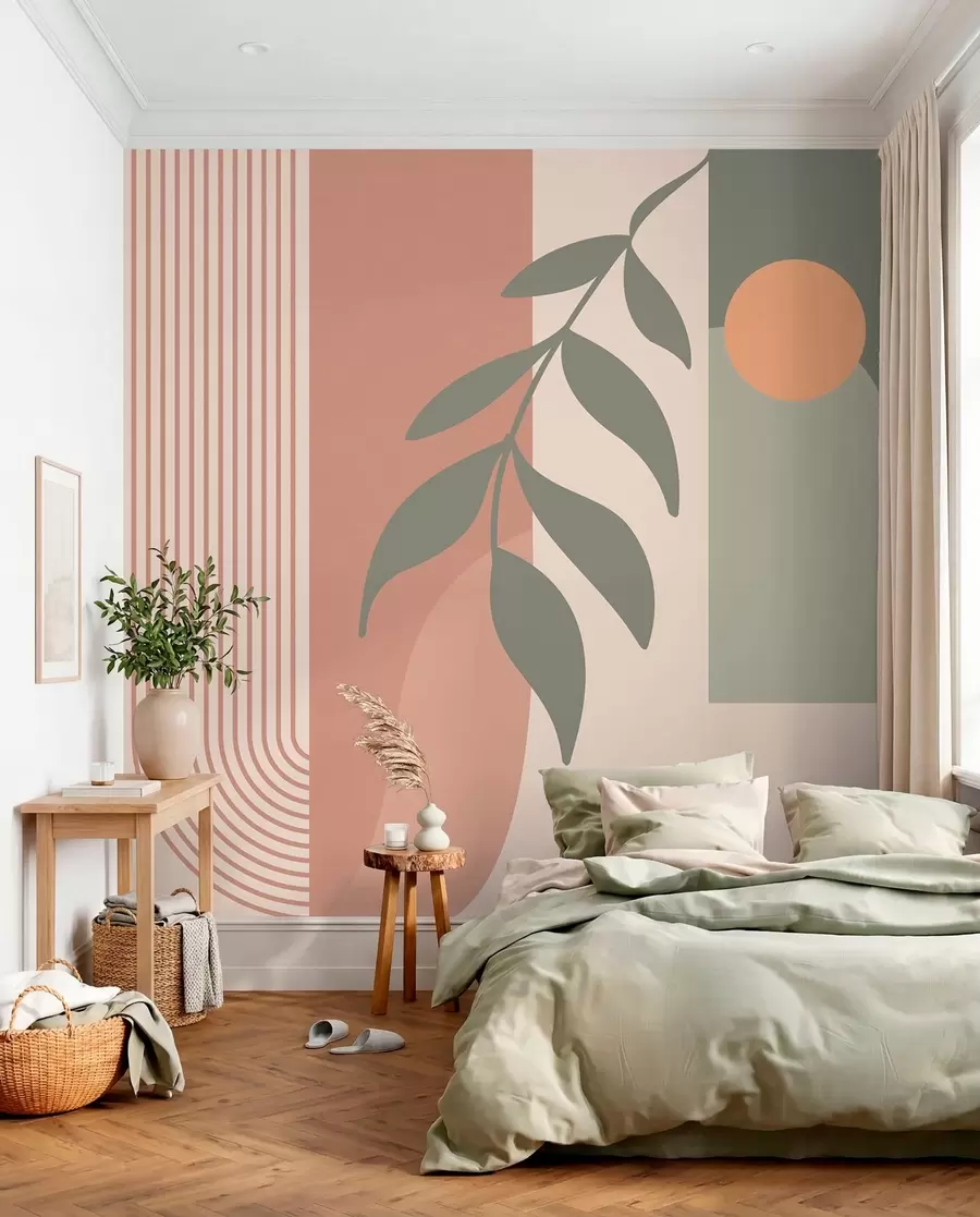 wall murals Arches and Leaf Stems u94153