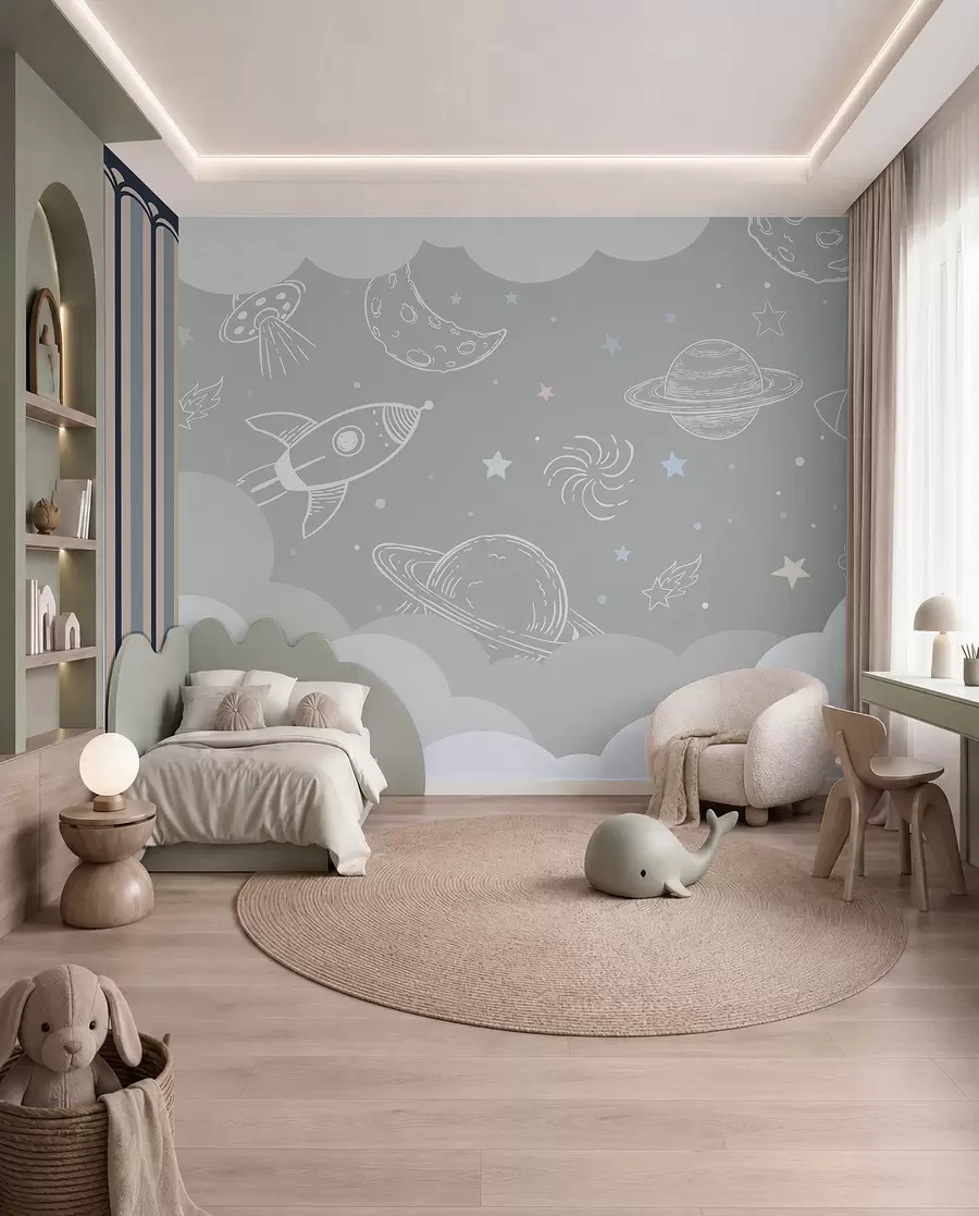 wall murals Space Doodles u94636