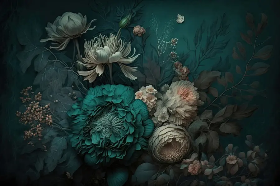 wall murals Flower night u75402