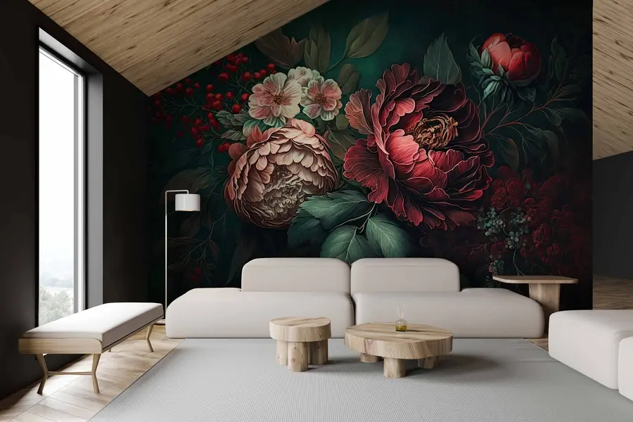 wall murals Evening garden u75412