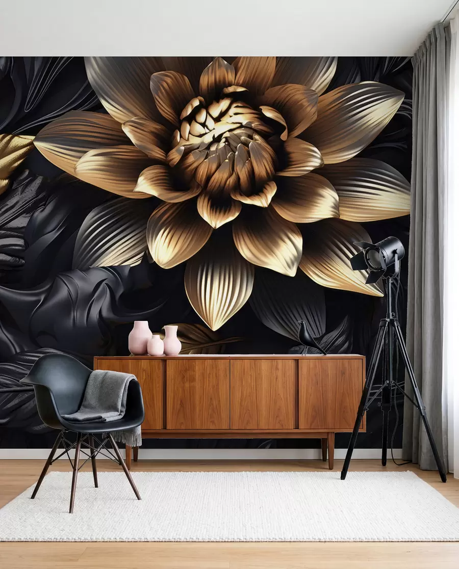 wall murals Bronze Bloom u95244