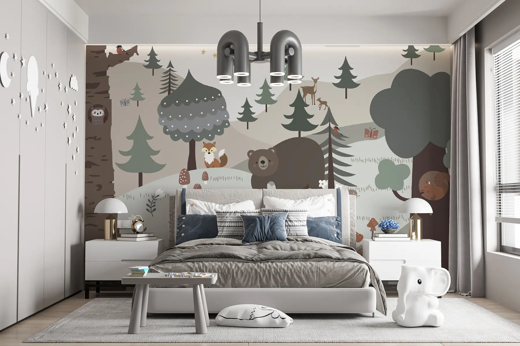 wall murals Animals in the forest u95366
