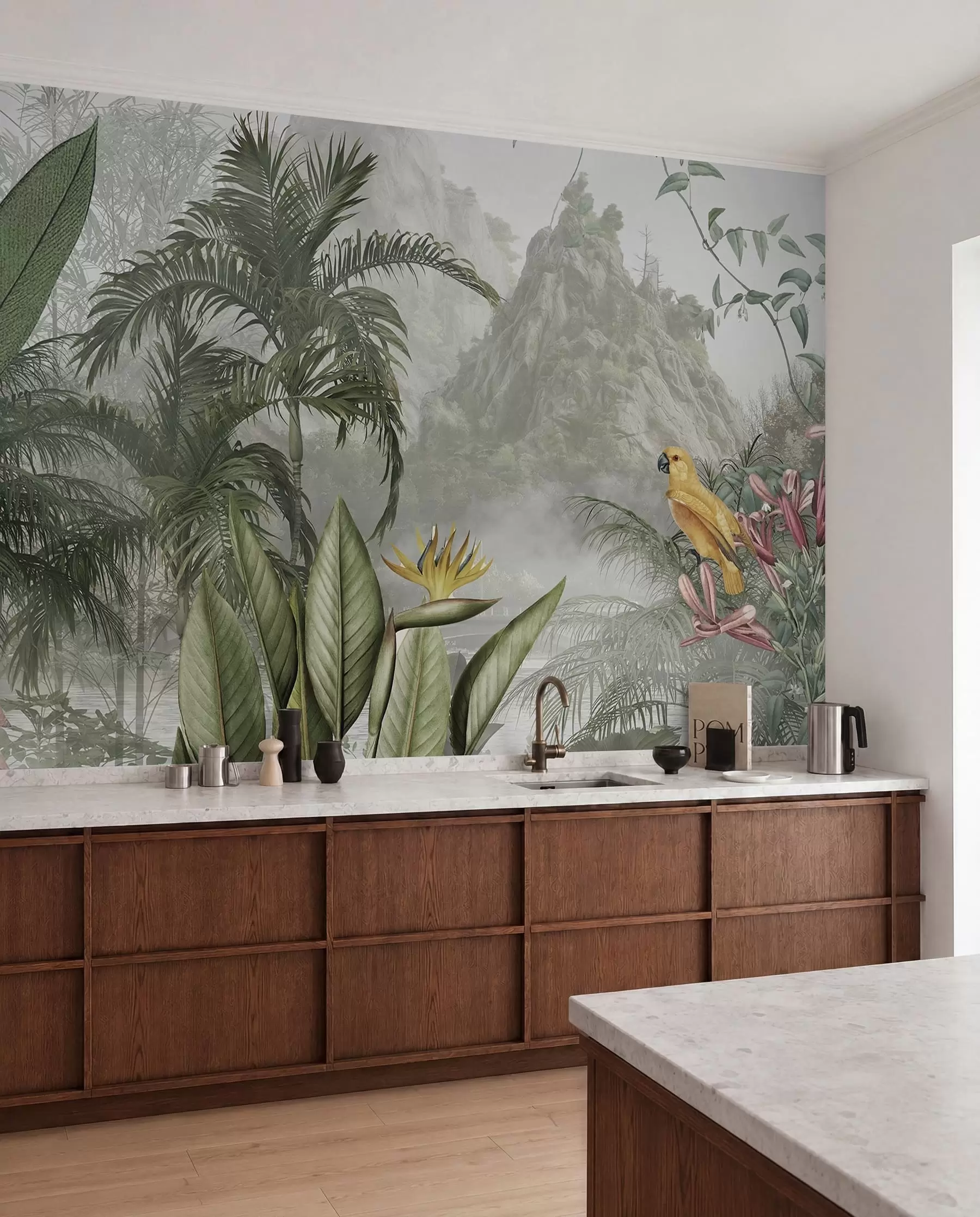 wall murals Tropical Leaf Tapestry u95396