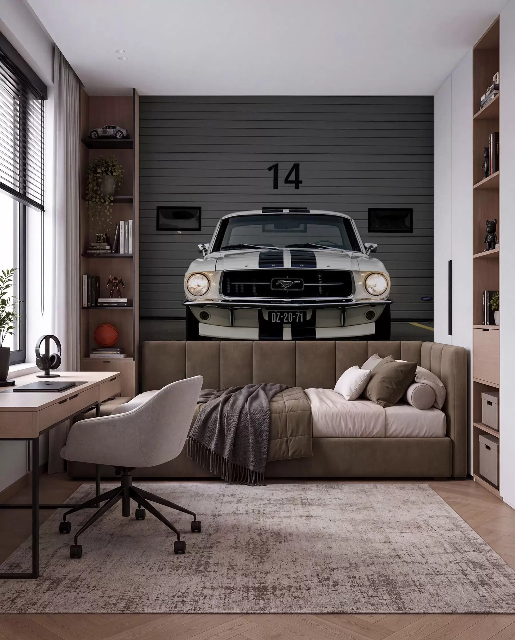 wall murals Classic in the Garage u95536