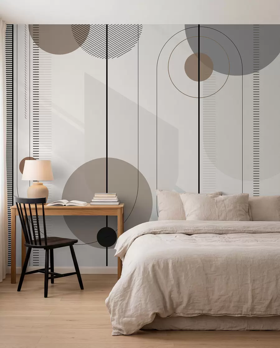wall murals Circles on Strings u95379