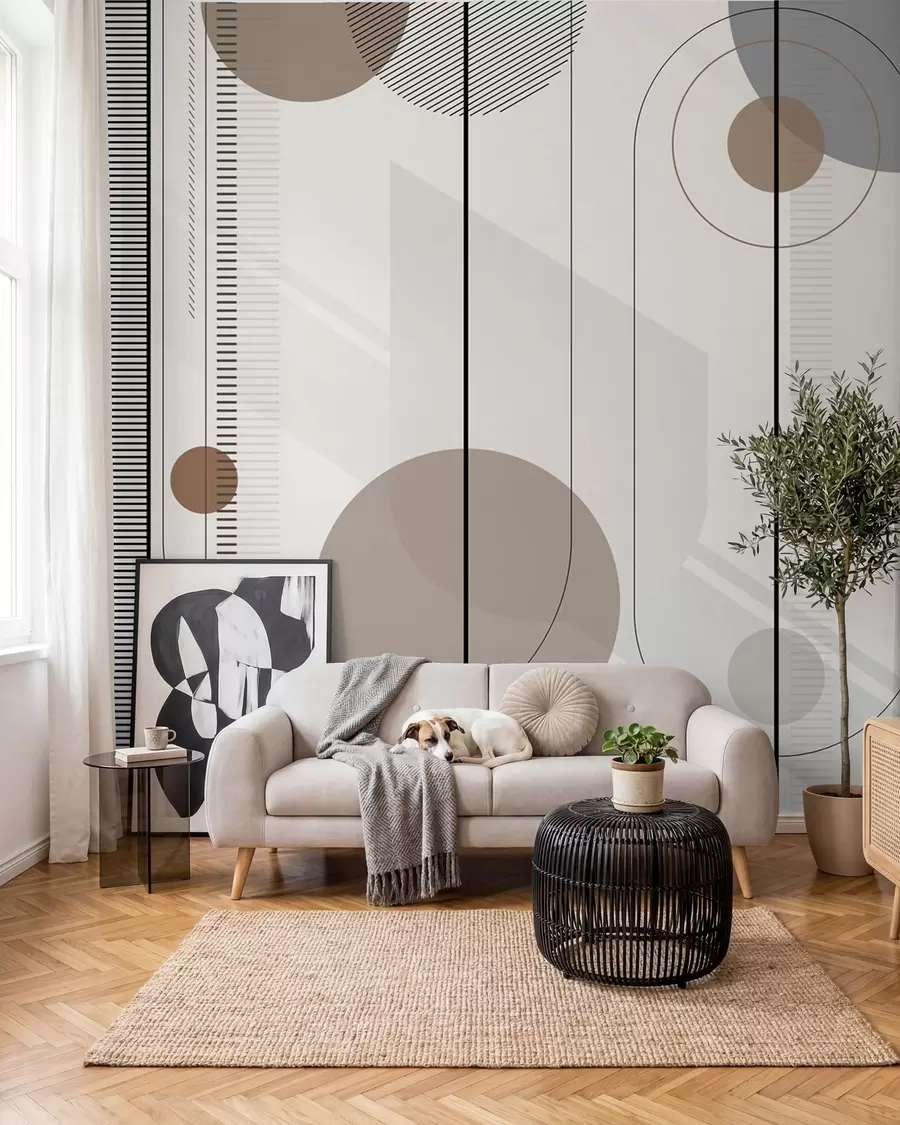 wall murals Circles on Strings u95379