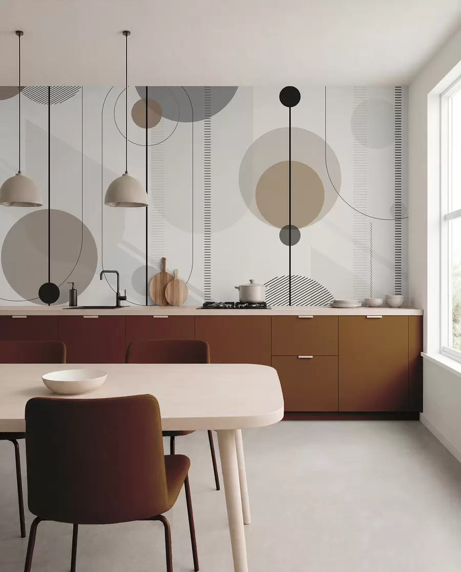 wall murals Circles on Strings u95379