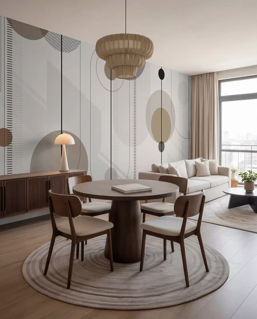 wall murals Circles on Strings u95379