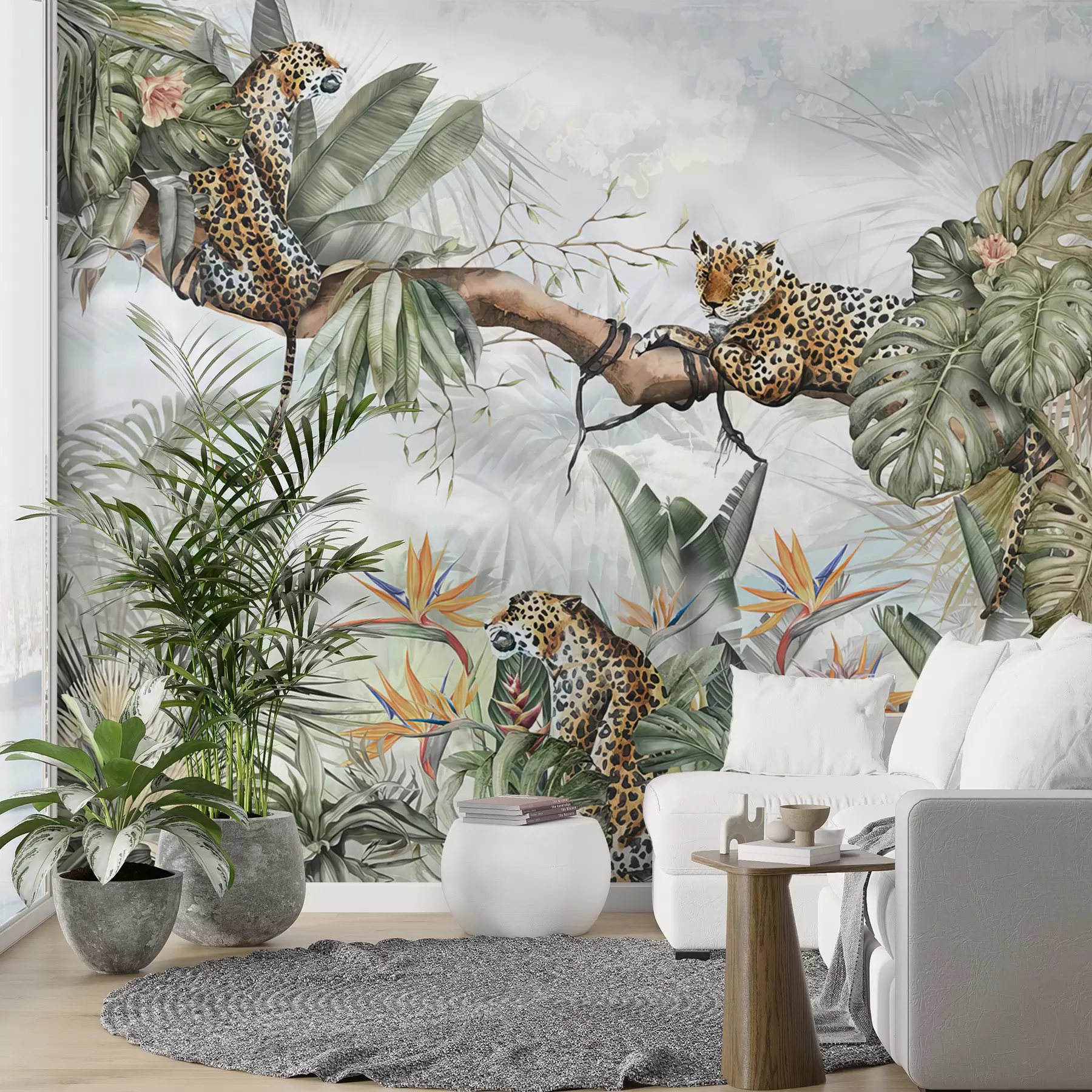 wall murals Tigers in the tropics u95709