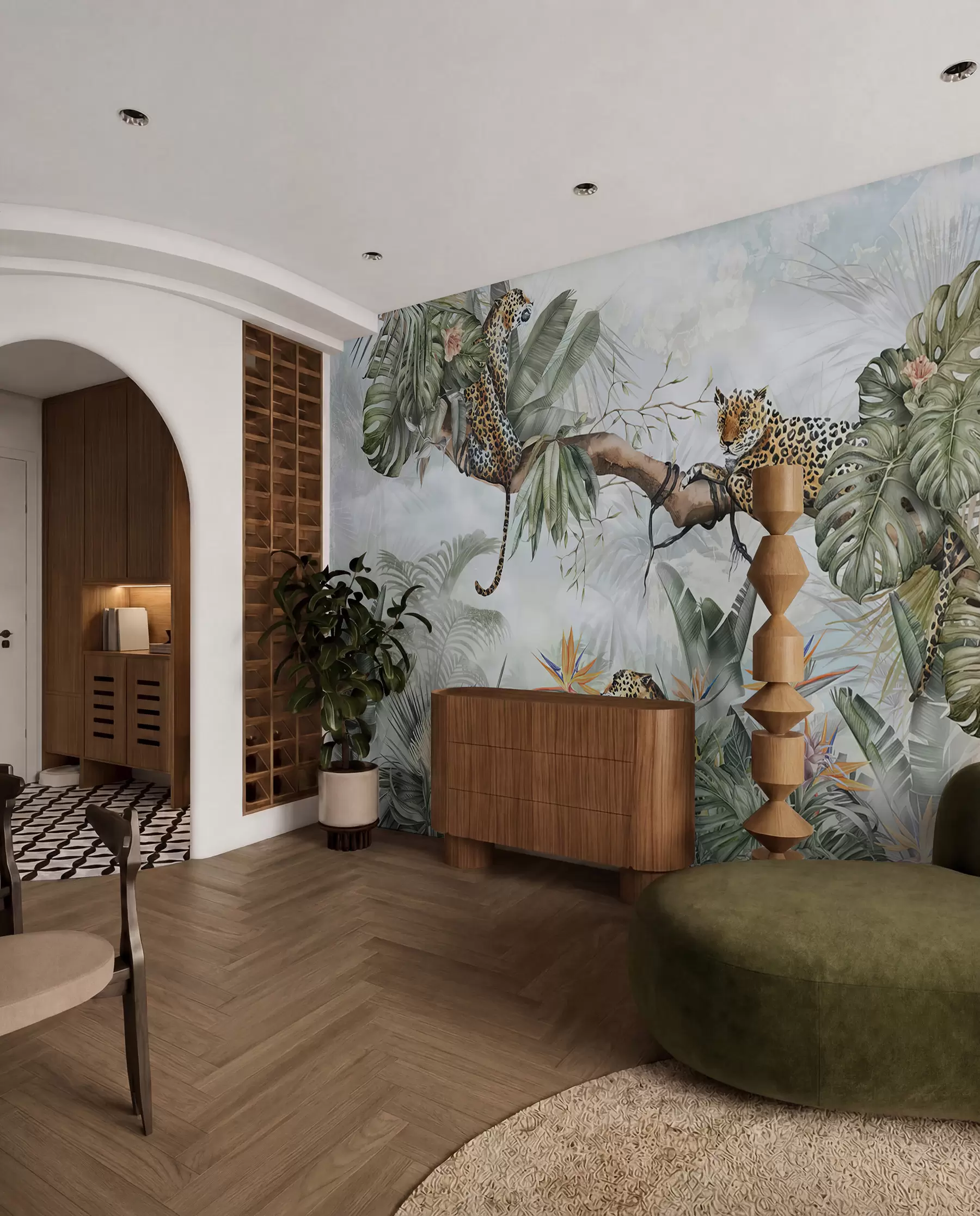 wall murals Tigers in the tropics u95709