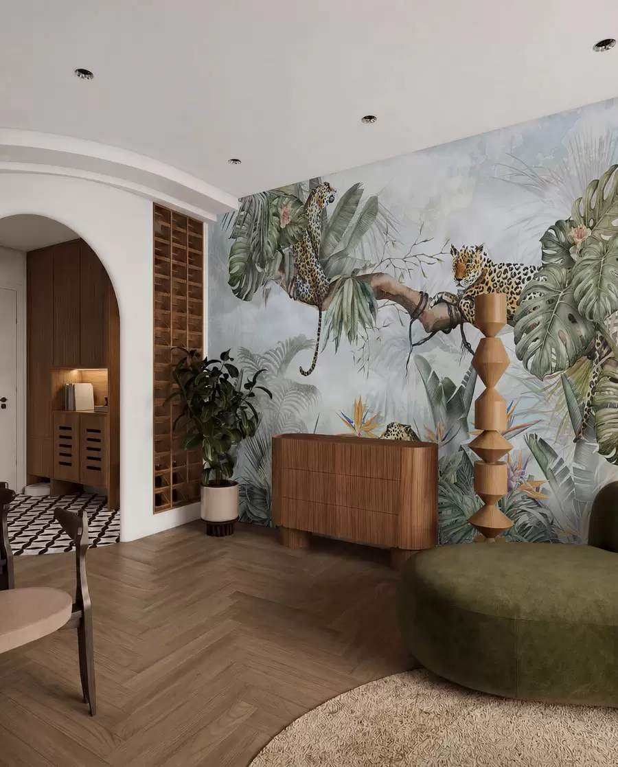 wall murals Tigers in the tropics u95709