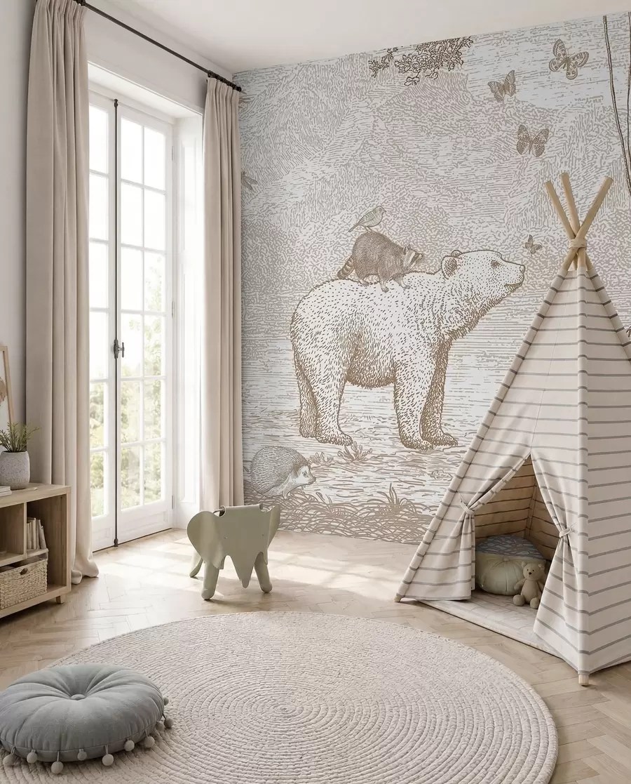 wall murals Woodland Gathering u95425