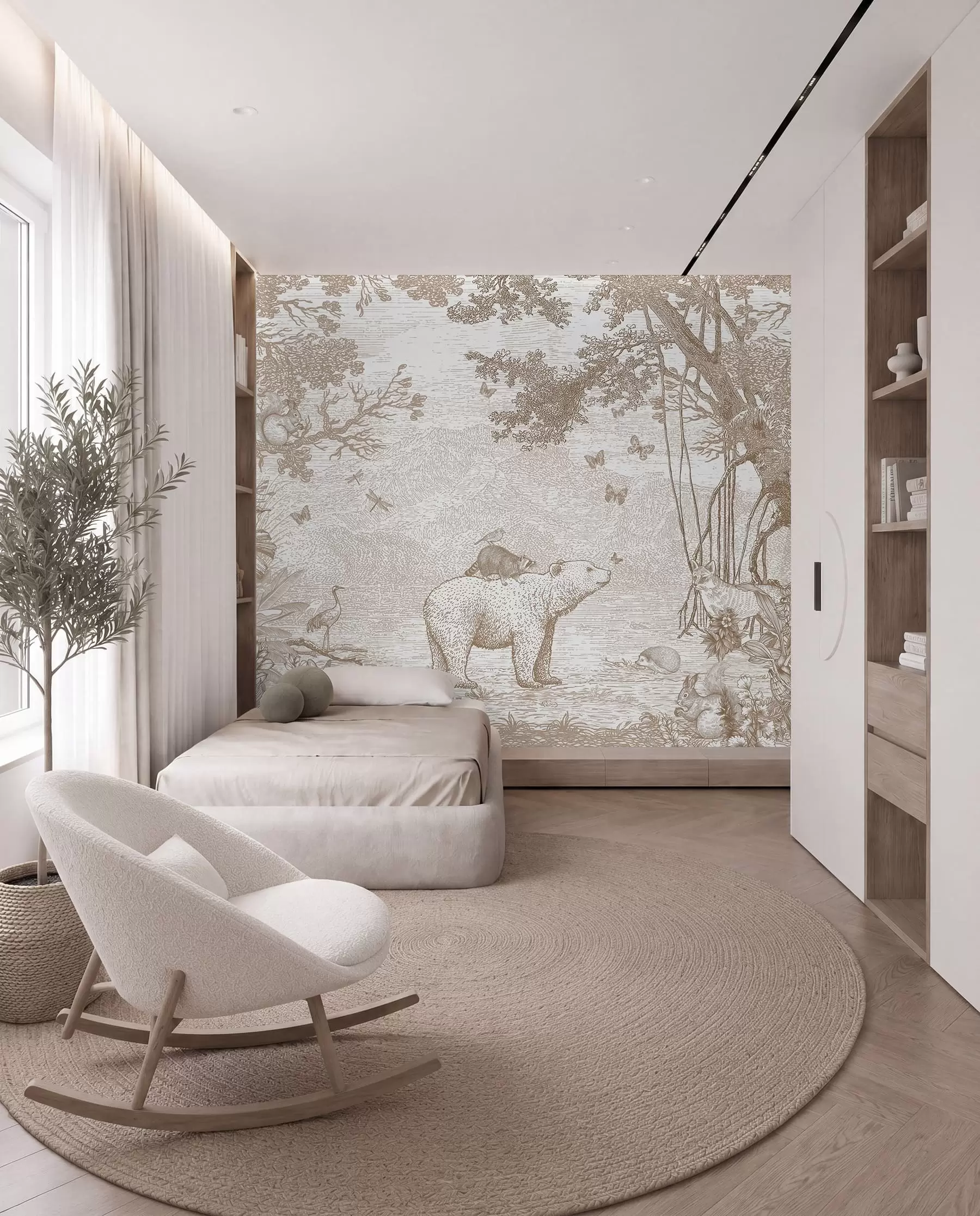 wall murals Woodland Gathering u95425