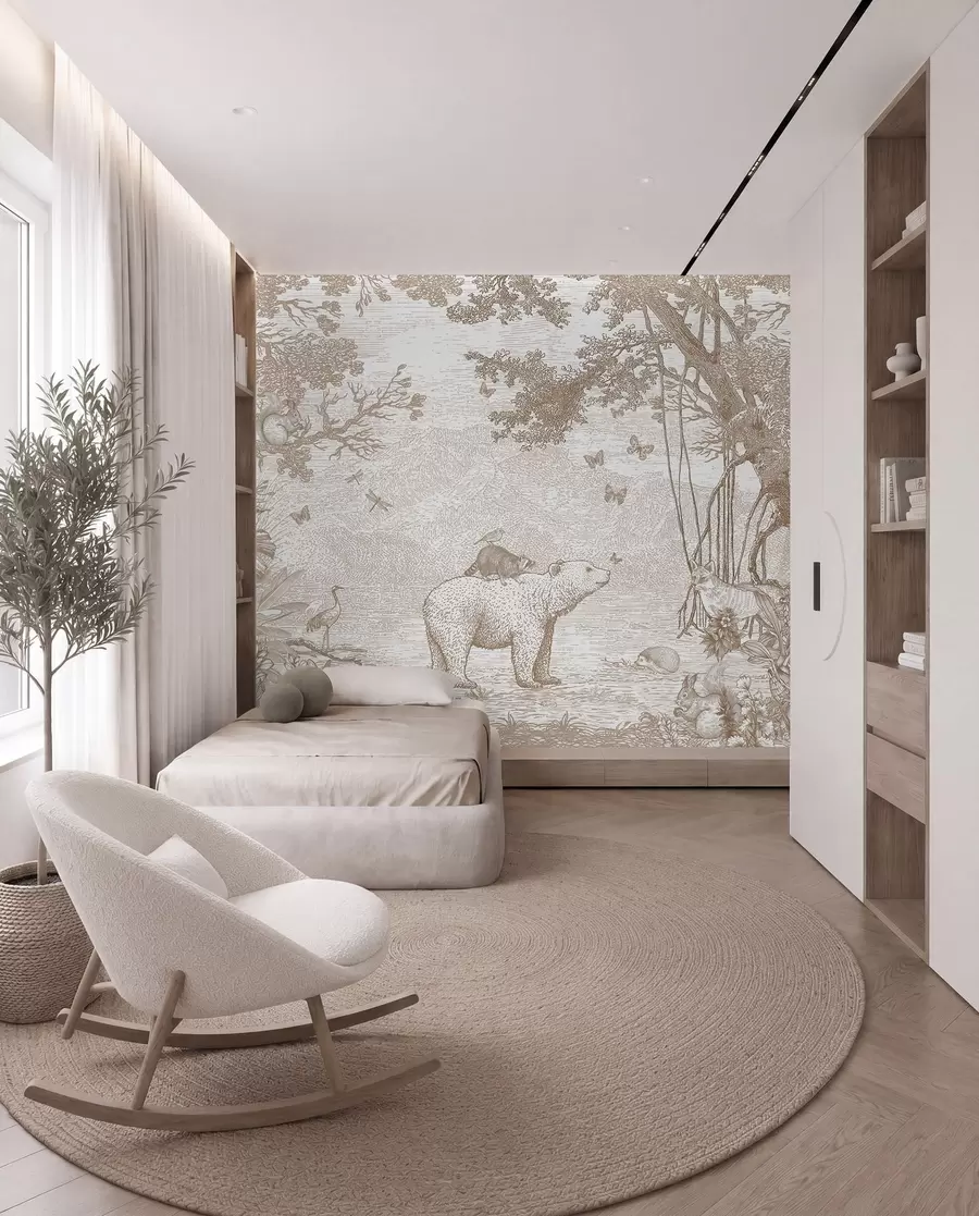 wall murals Woodland Gathering u95425