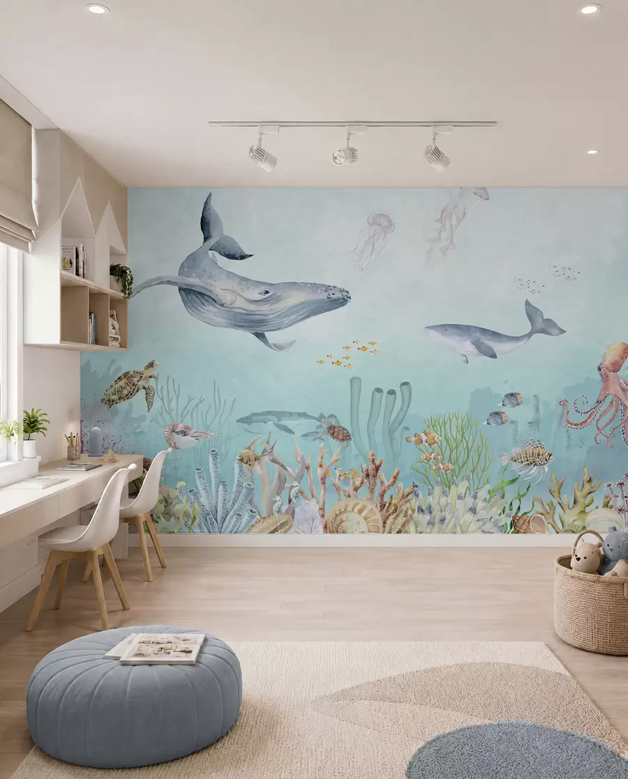 wall murals Whales and Ocean Friends u95446