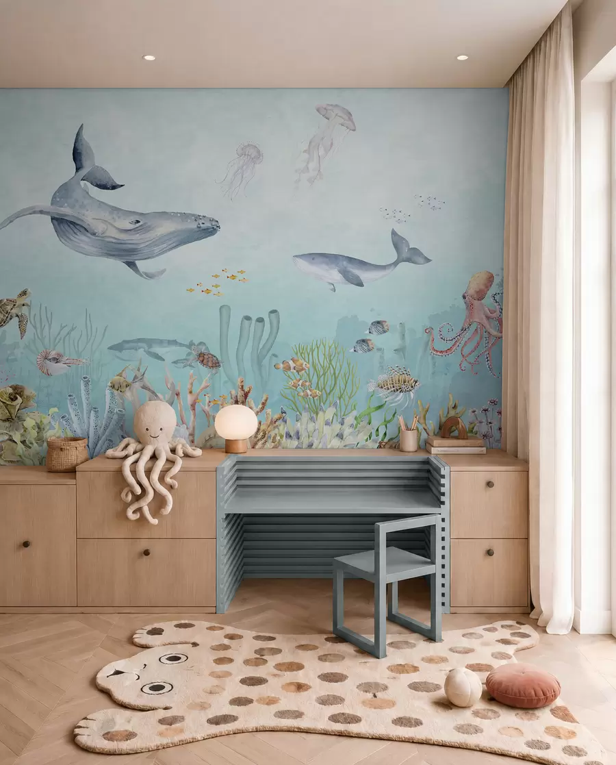wall murals Whales and Ocean Friends u95446
