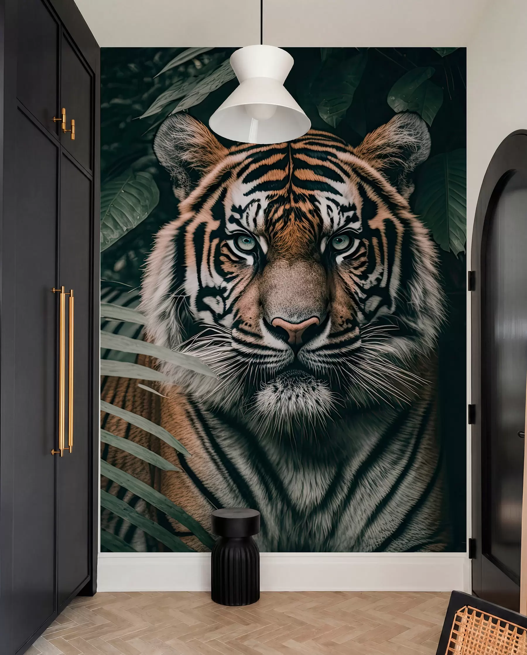 wall murals Tiger in the rainforest u95619