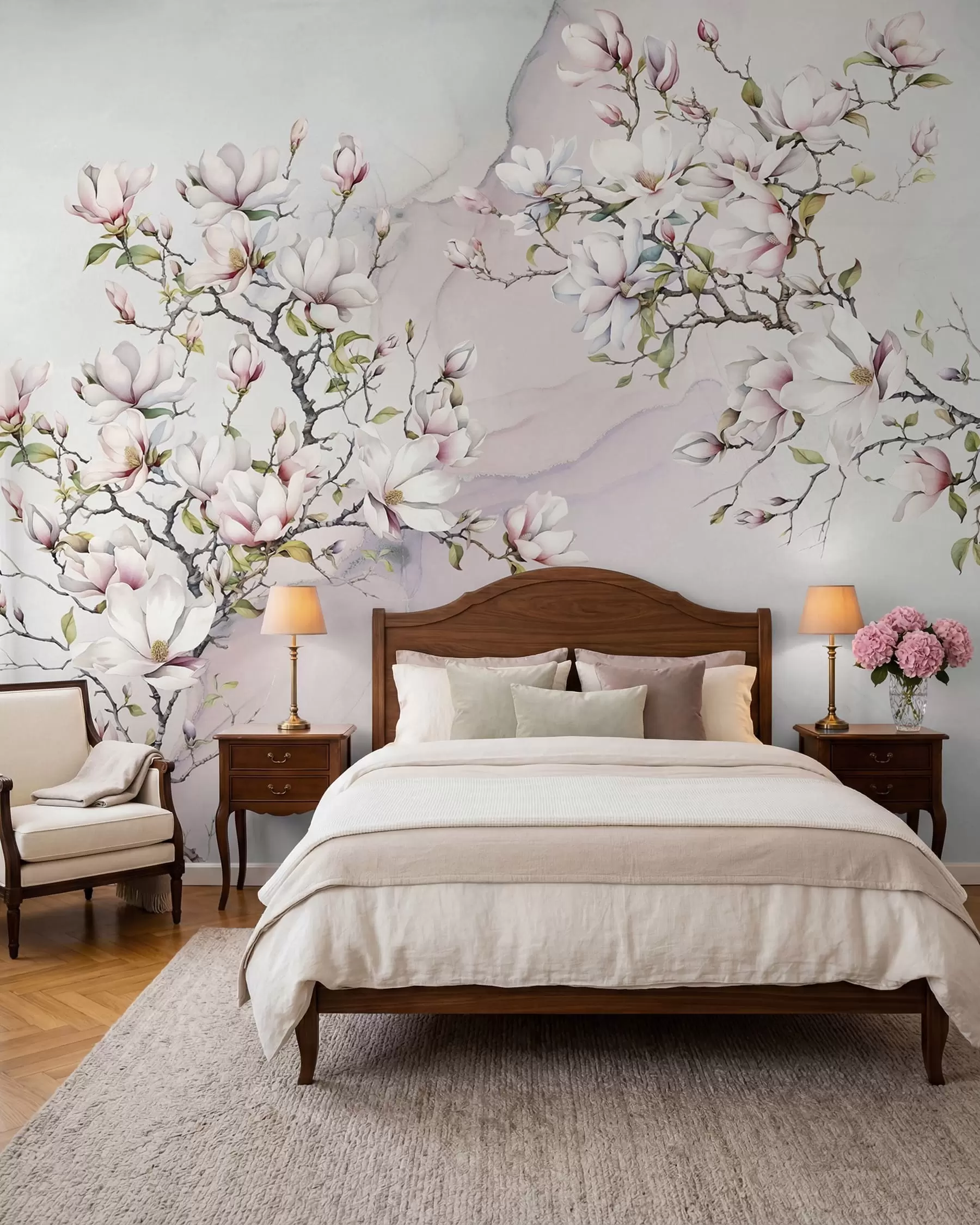 wall murals Magnolia on Marble u96114