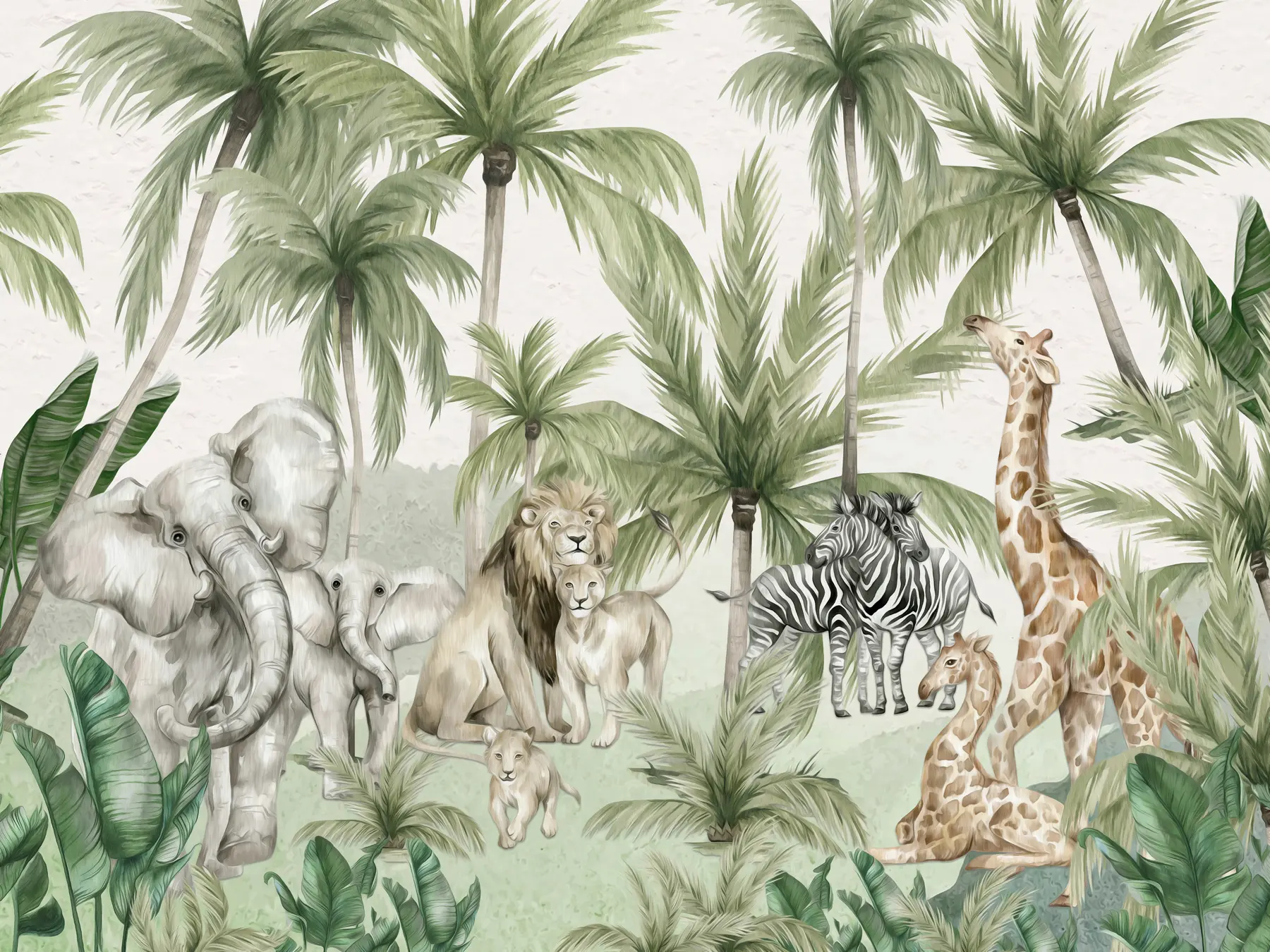 wall murals Safari beneath the Palms u96255