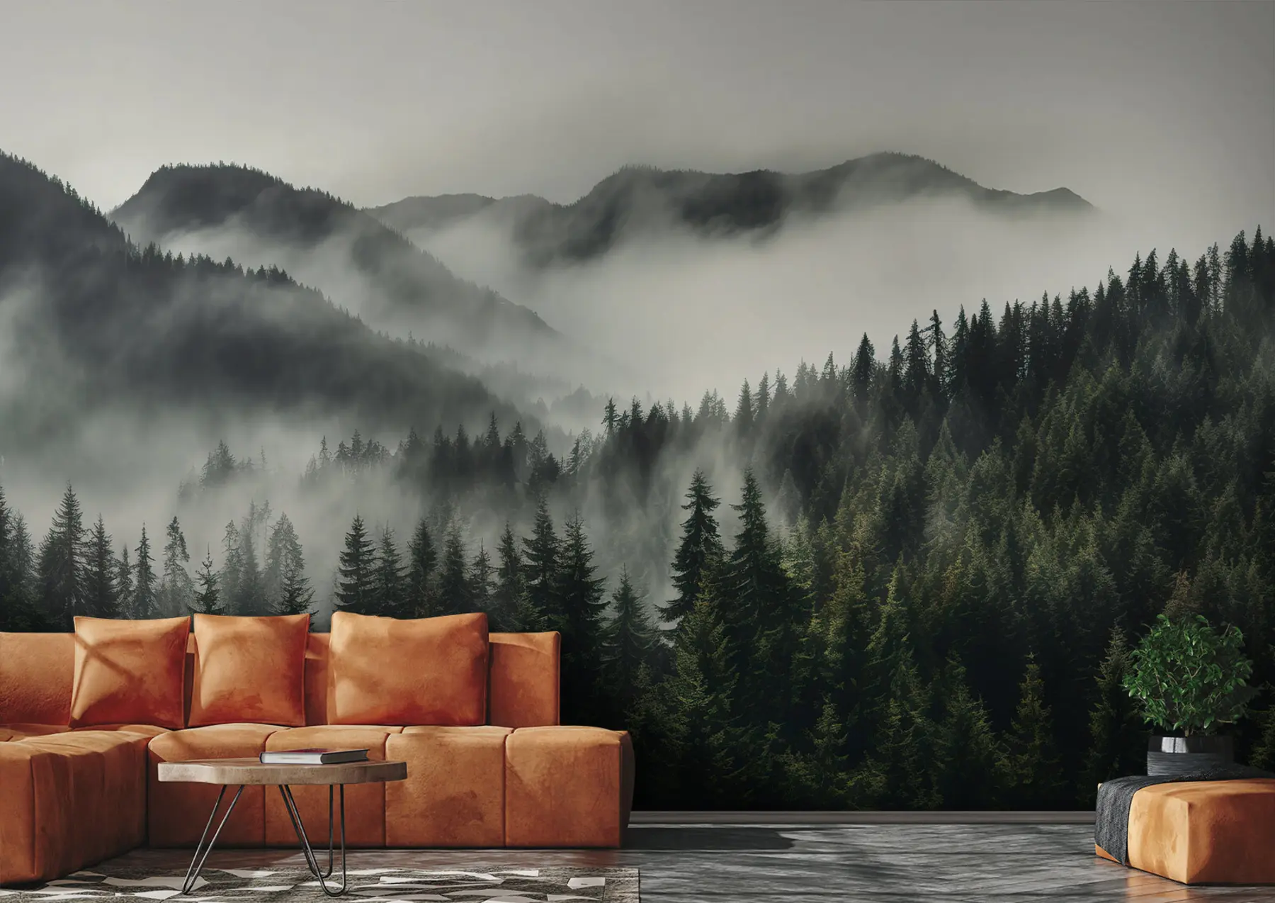 wall murals Mountain landscape and peace u96027