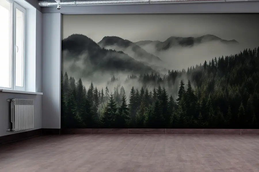wall murals Mountain landscape and peace u96027