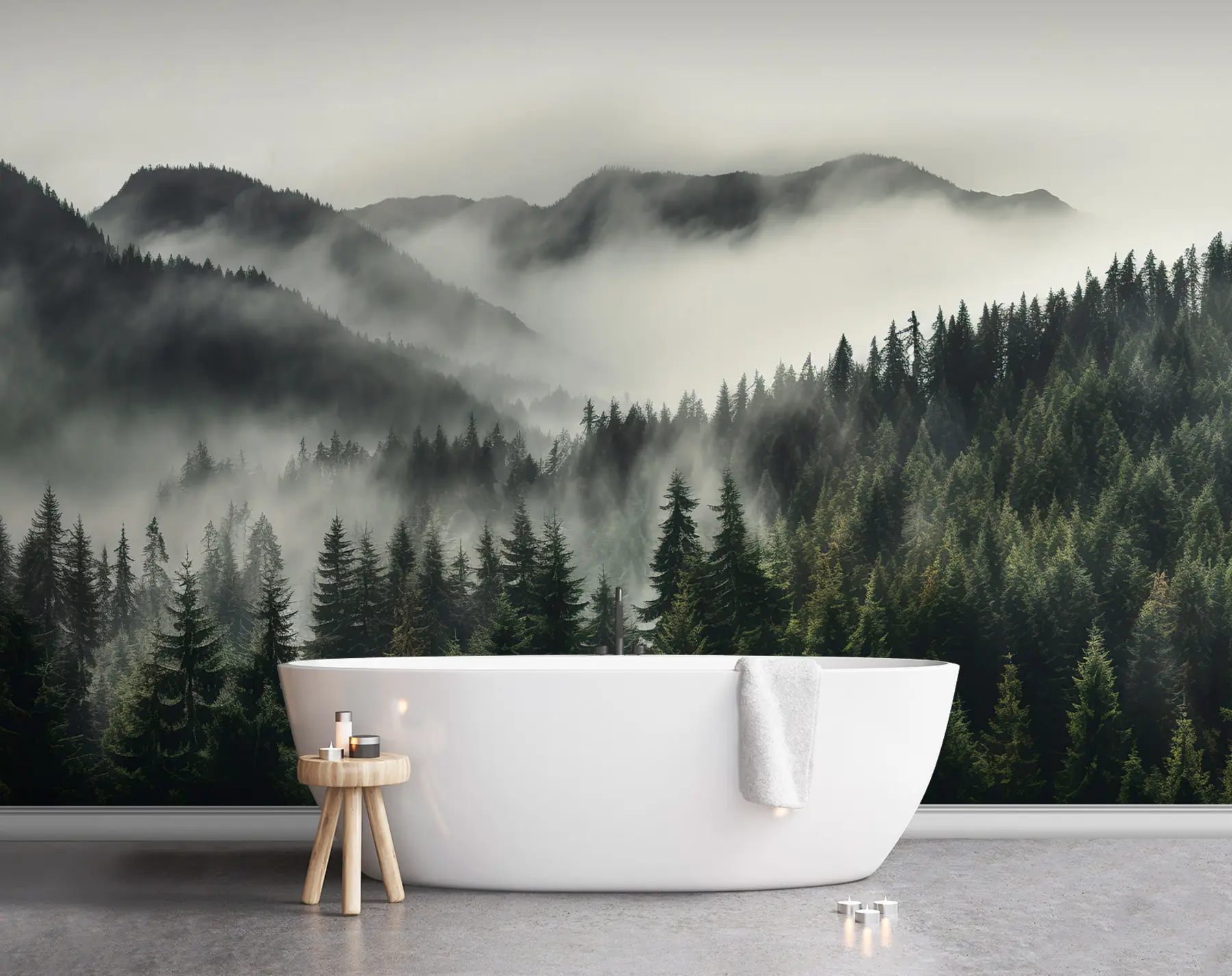 wall murals Mountain landscape and peace u96027