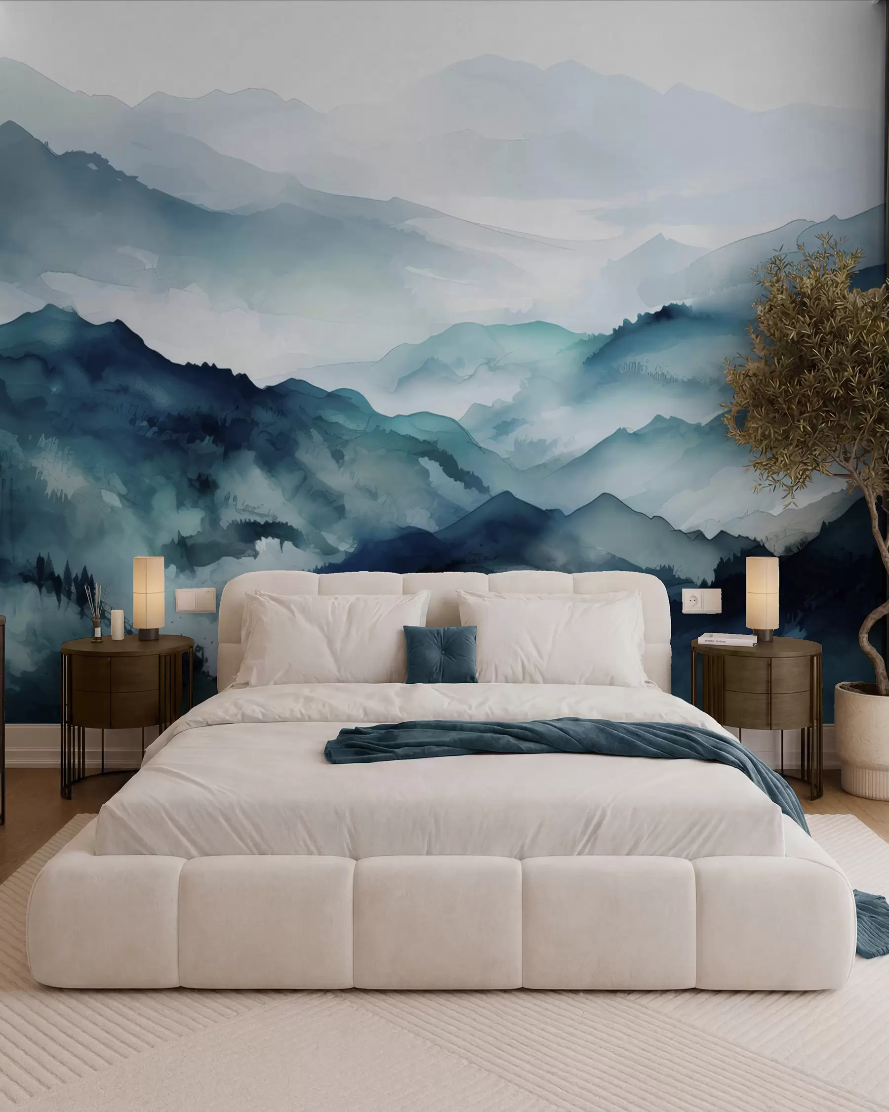 wall murals Mountain landscape charm u96032