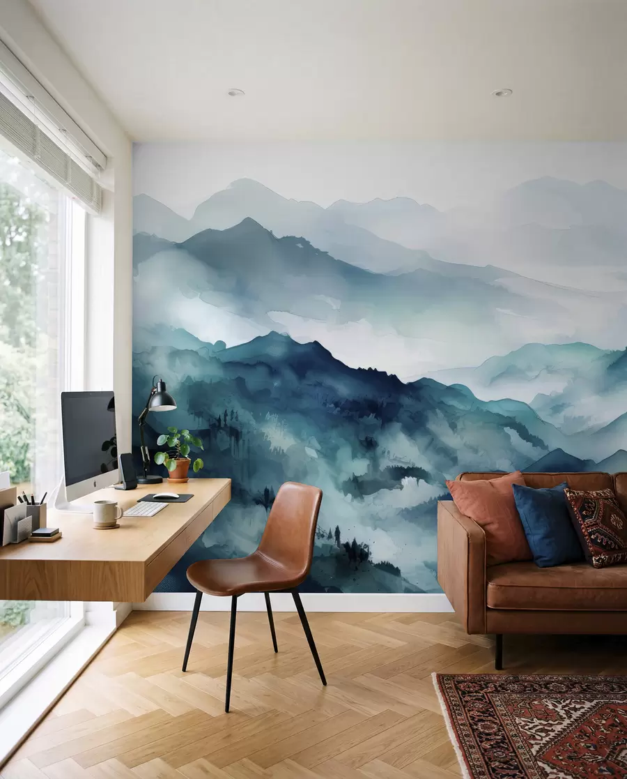 wall murals Mountain landscape charm u96032