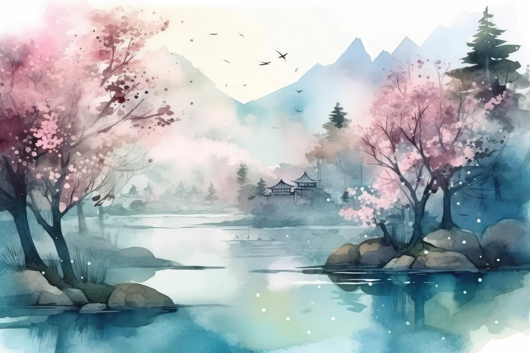 wall murals Bay mountain landscape u96039