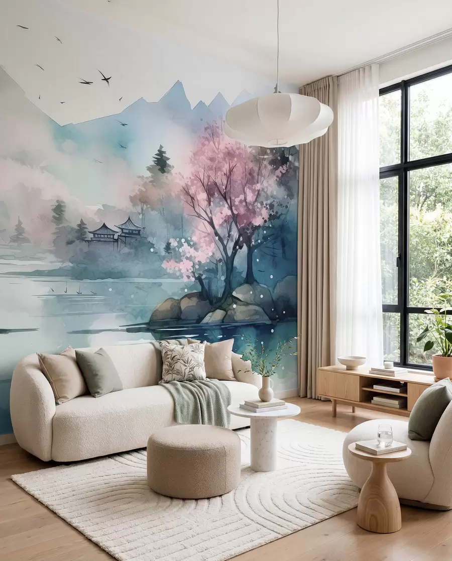 wall murals Bay mountain landscape u96039