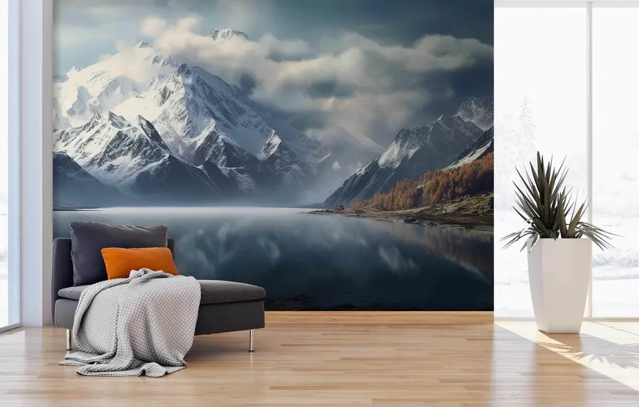 wall murals mountain landscape lake u96043