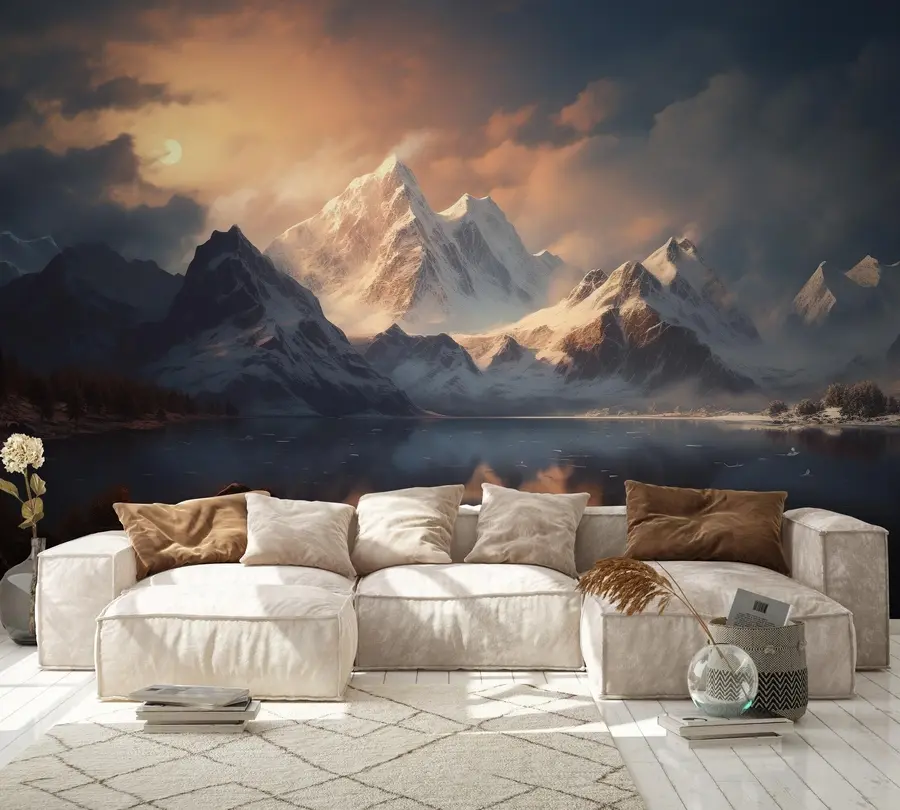 wall murals Mountain landscape angelic refuge u96046