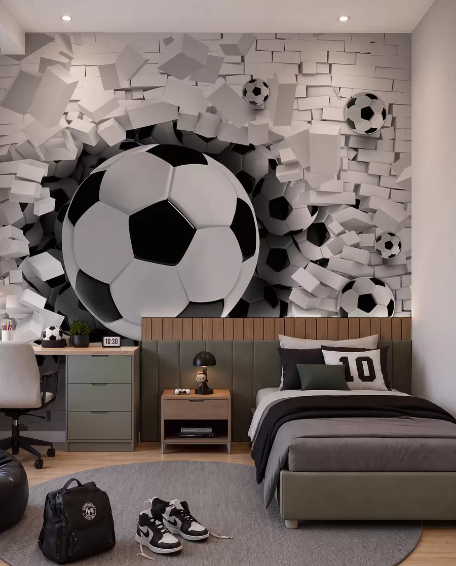 wall murals Football Breakthrough u96315