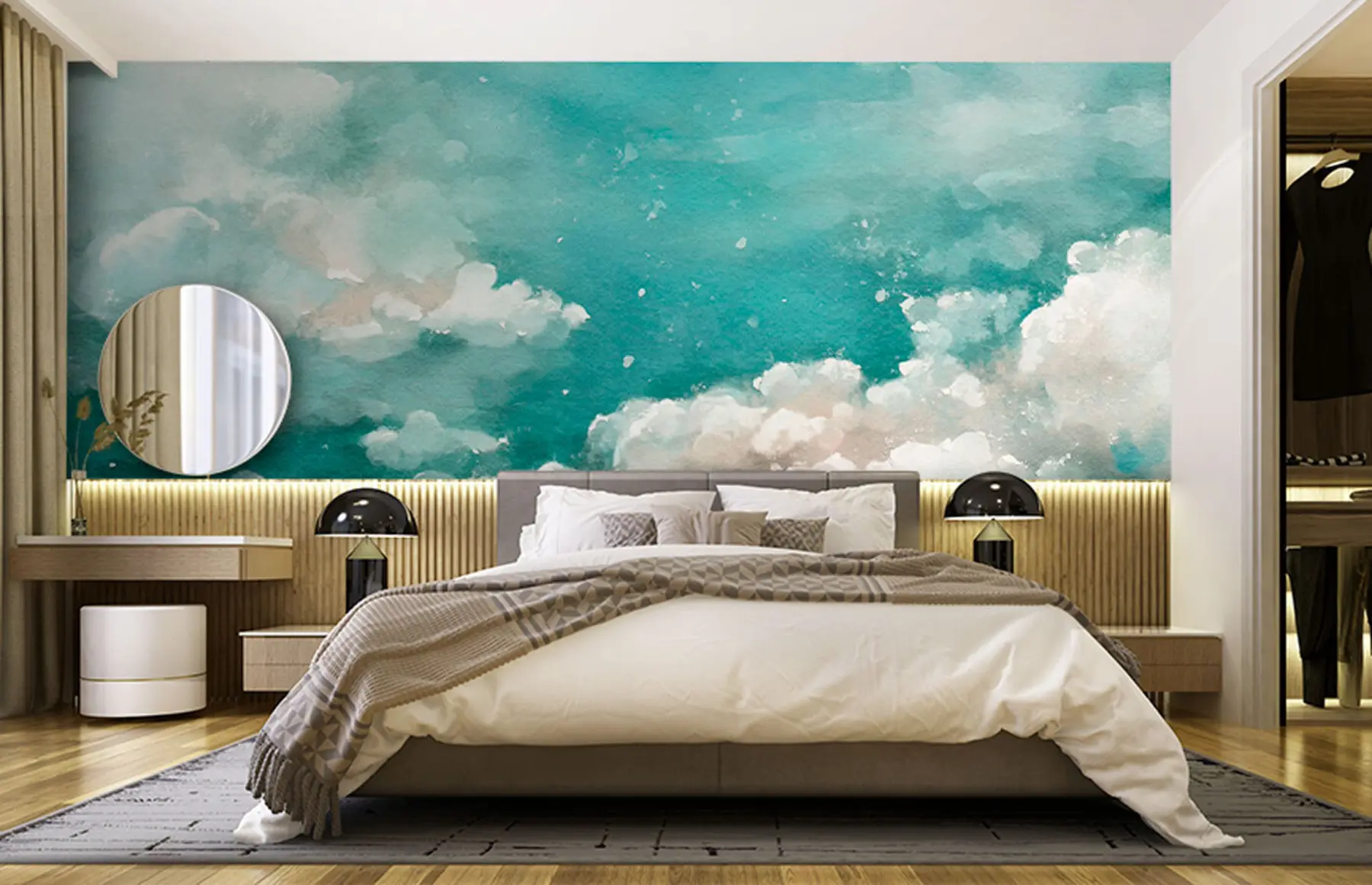 wall murals Sky and clouds in oil u96323
