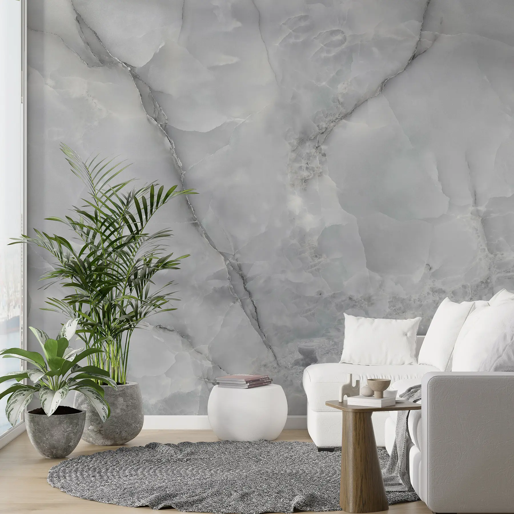 wall murals Ice-like marble u12050