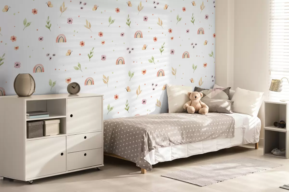 wall murals Children's watercolor drawing u96608