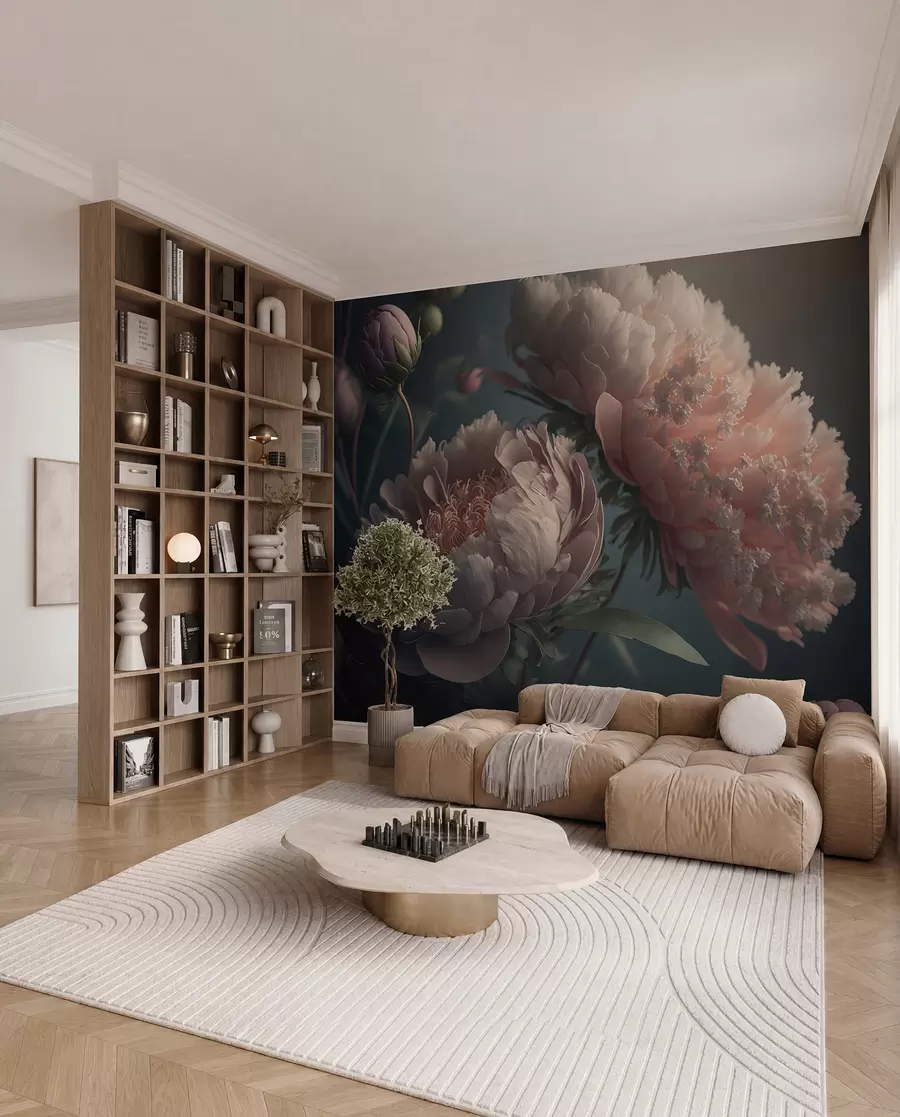 wall murals Twilight flowers u96633