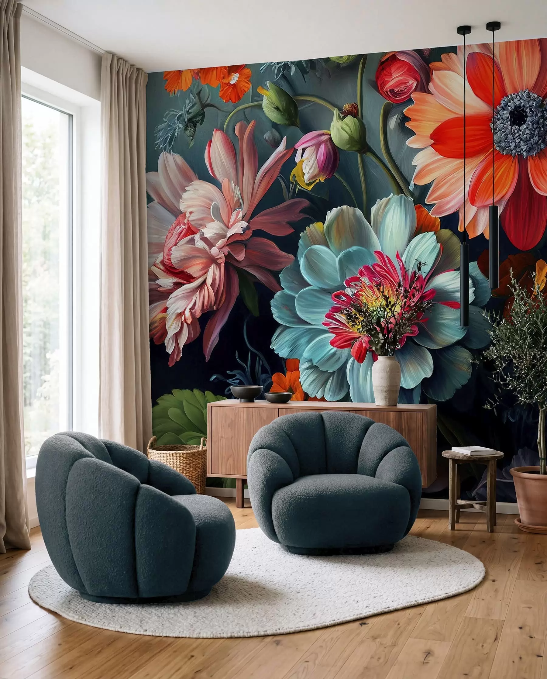 wall murals Flower spray u96631
