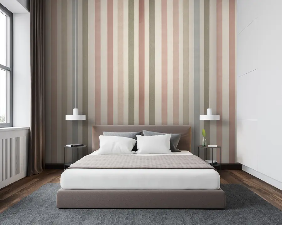 wall murals Striped wallpaper u96795