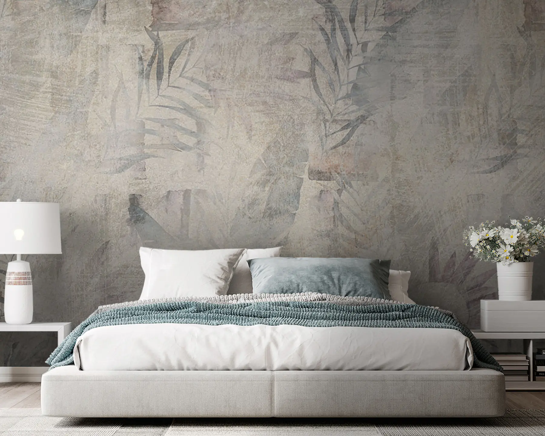 wall murals Watercolor tropics loft u96807