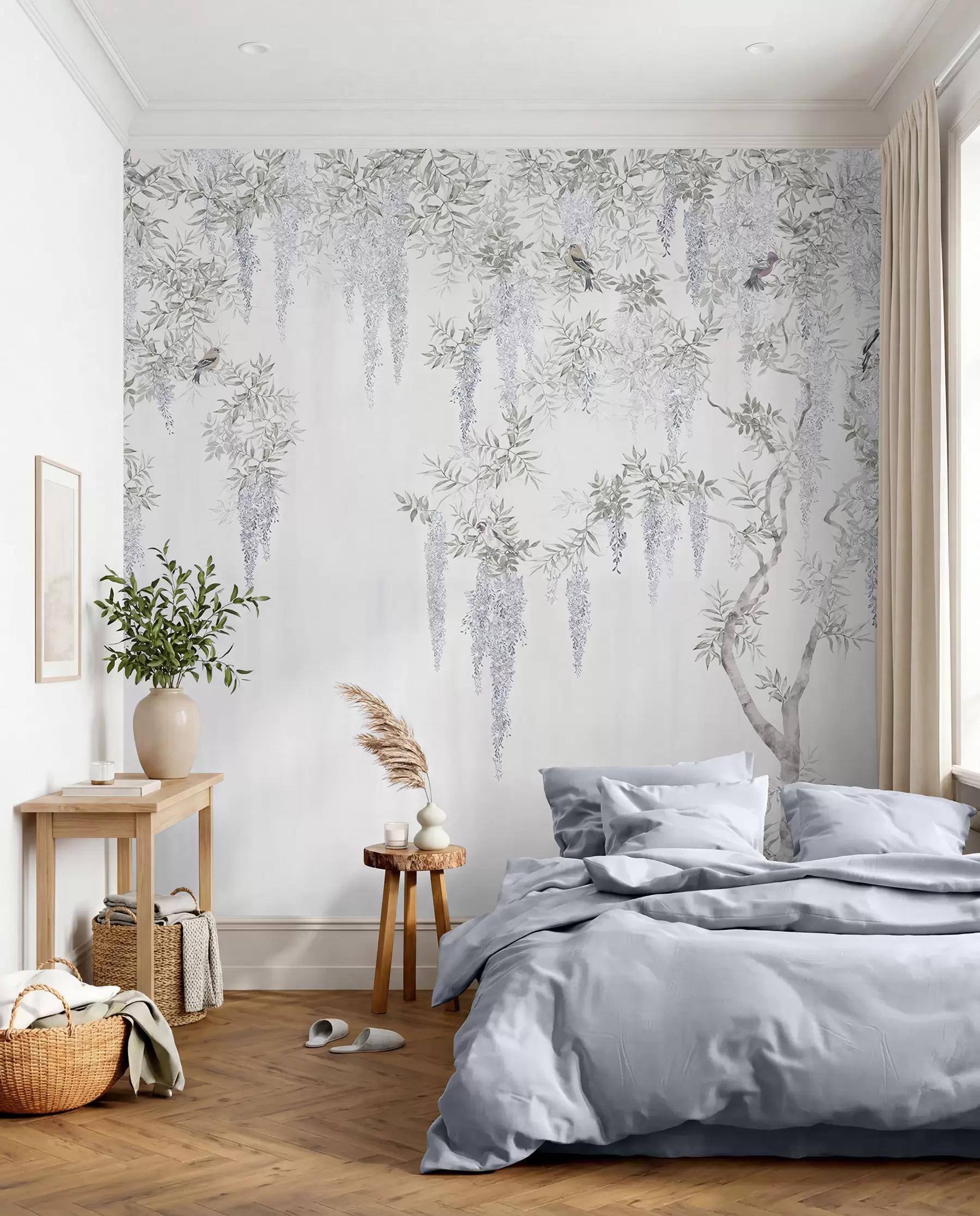 wall murals Wisteria Curtain u96928