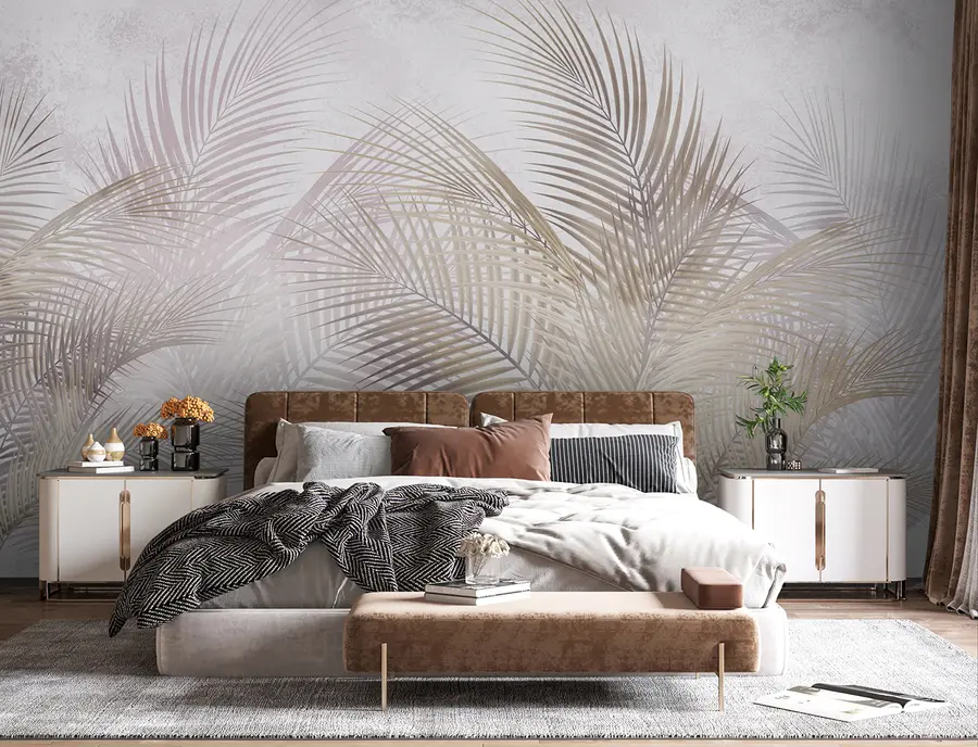 wall murals tropical trees and leaves u96860